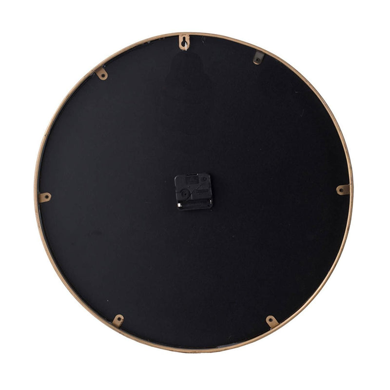 Round Analog Wall Clock - Gold