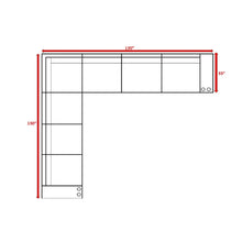 Load image into Gallery viewer, Rattan Sectional Sofa Set With Cushions
