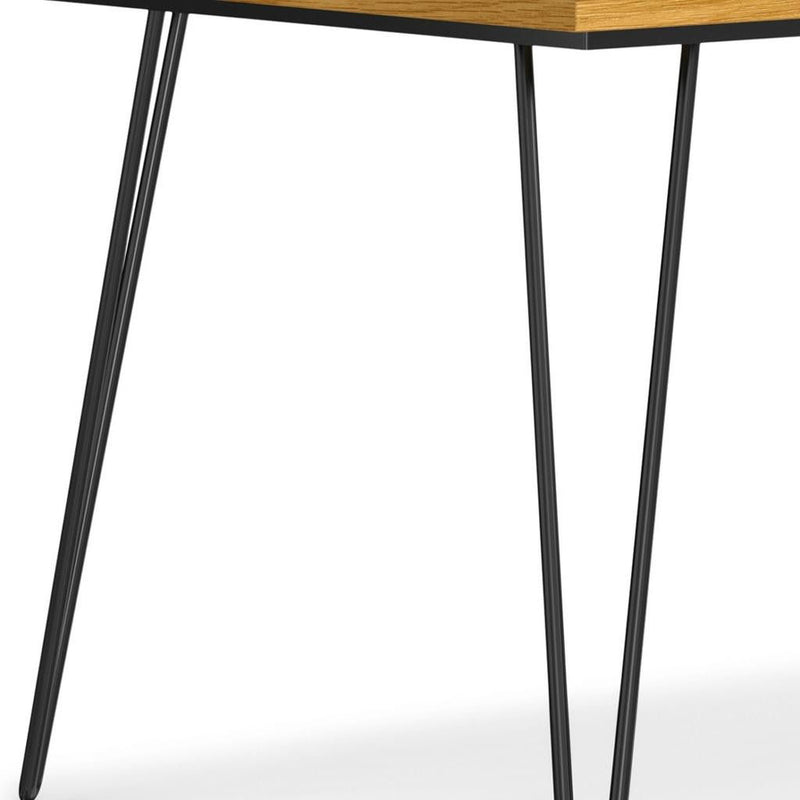 Wood Iron Dining Table - Oak / Black