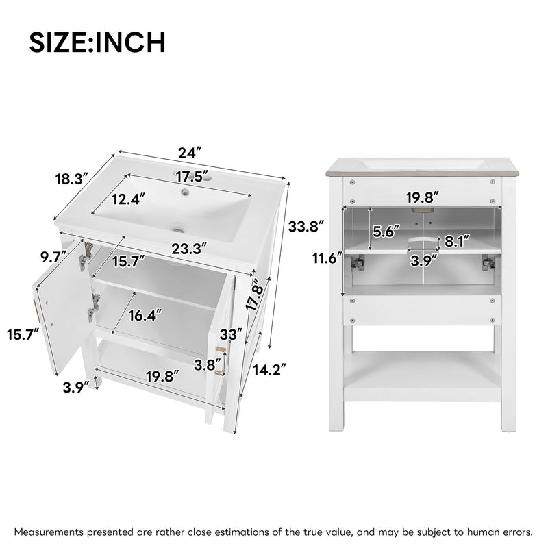 Modern Bathroom Vanity With Elegant Twill Design