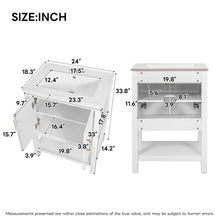 Load image into Gallery viewer, Modern Bathroom Vanity With Elegant Twill Design

