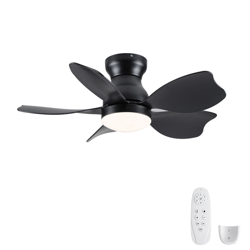 Low Profile Flush Mount Ceiling Fan With Light