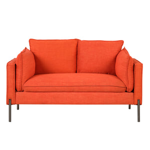 56" Modern Style Sofa Linen Fabric Loveseat Small Love Seats Couch for Small Spaces,Living Room,Apartment