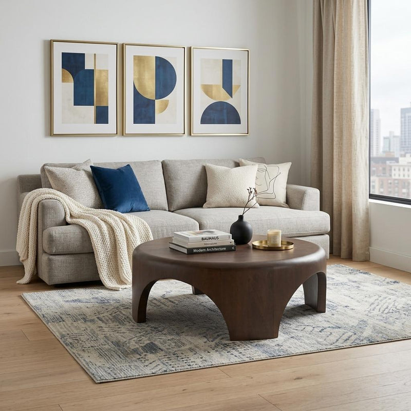 Round Coffee Table (727826) - Brown