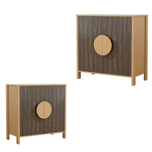 Load image into Gallery viewer, 63" Solid Wood Console Accent Cabinet With Two Doors - Sepia
