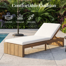 Load image into Gallery viewer, Adjustable Outdoor Chaise Lounge Patio Recliner With Removable Cushion
