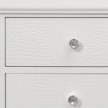 Load image into Gallery viewer, Shagreen Two Drawer Solid Wood Nightstand - White
