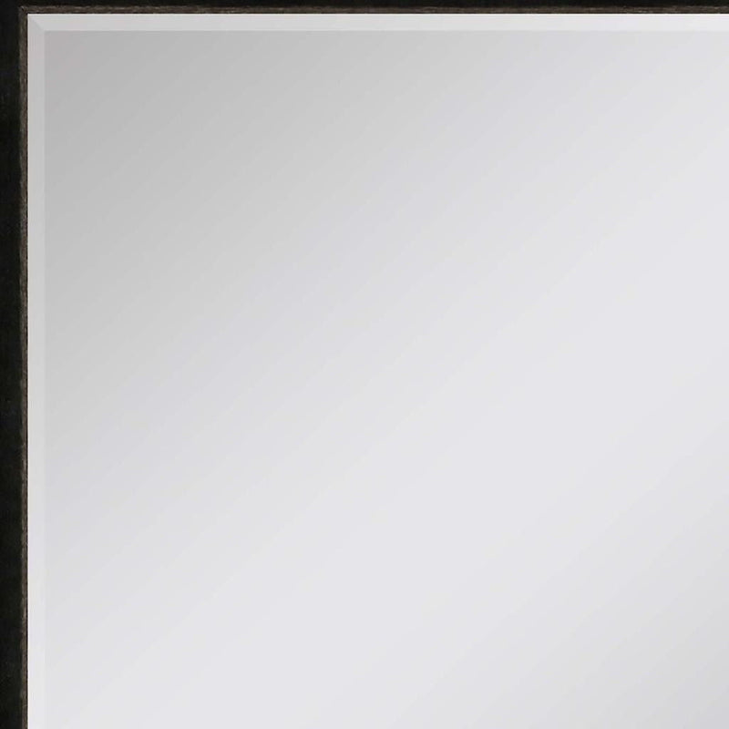 52" Wood Accent Mirror - Dark Brown