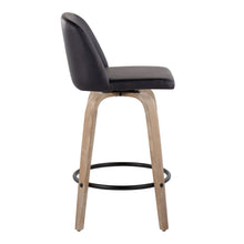 Load image into Gallery viewer, Toriano - Contemporary Fixed-Height Counter Stool &amp; Swivel With Round Footrest (Set of 2)
