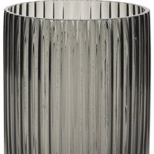 Load image into Gallery viewer, Cylinder Ribbed Table Vase (608311) - Black
