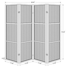 Load image into Gallery viewer, Kenabi - 4 Panel Room Divider Folding Screen - Walnut
