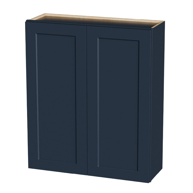 Shaker Wall Cabinet With Soft Close Hinges, Adjustable Shelves, Double Door