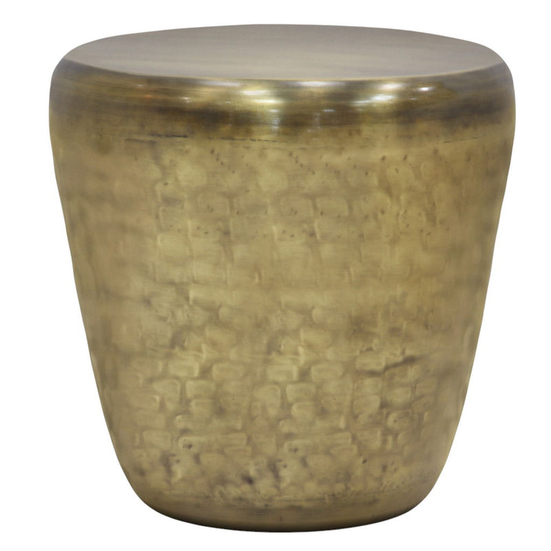 22" Metal Round End Table - Gold