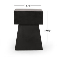 Load image into Gallery viewer, Outdoor Side Table, Patio End Table - Black
