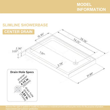 Load image into Gallery viewer, Shower Base Drain With Single Threshold Design
