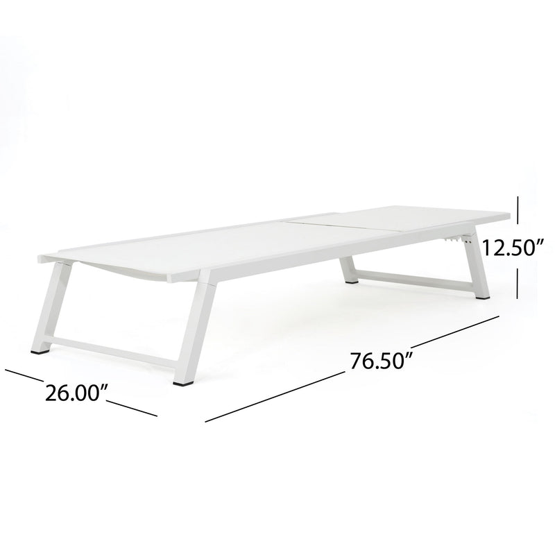 Myers - Modern Chaise Lounge Set With Adjustable Back