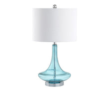 Load image into Gallery viewer, 26" Novelty Table Lamps With Drum Shades (Set of 2) - Aqua
