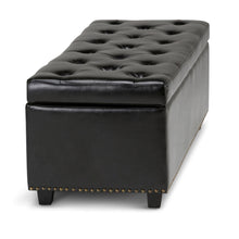Load image into Gallery viewer, Hamilton - Upholstered Storage Ottoman
