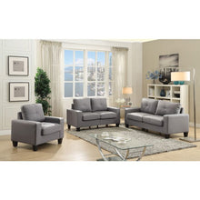 Load image into Gallery viewer, Upholstered Track Arm Loveseat For Cozy Spaces
