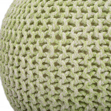 Load image into Gallery viewer, Round Pouf Ottoman - Green
