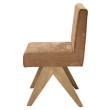 Load image into Gallery viewer, Zoey - Side Chair (Set of 2) - Chocolate Chenille &amp; Oak
