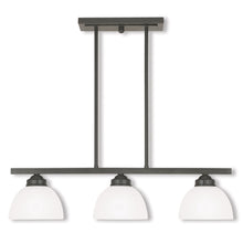 Load image into Gallery viewer, 14'' Three-Light Dimmable Chandelier With Shades - Bronze
