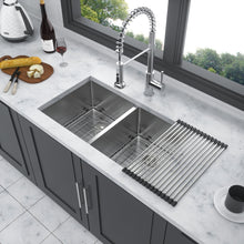 Load image into Gallery viewer, Modern Double Bowl Undermount Kitchen Sink 50 / 50 Design Stainless Steel
