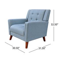 Load image into Gallery viewer, Luminaesque - Fabric Upholstered Armchair With Tufted Back
