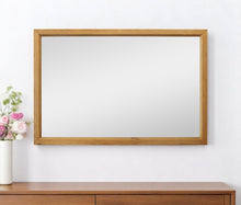 Load image into Gallery viewer, 40" Solid Framed Mounted Accent Mirror - Natural
