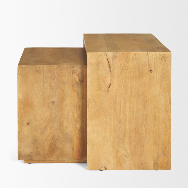 Solid Wood Frame Nested Tables (Set of 2) - Natural