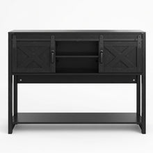 Load image into Gallery viewer, Farmhouse Entryway Table With Sliding Barn Door

