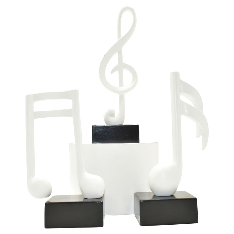 Music Tabletop Sculpture (Set of 3) - White