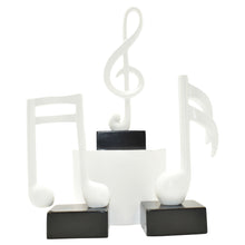 Load image into Gallery viewer, Music Tabletop Sculpture (Set of 3) - White
