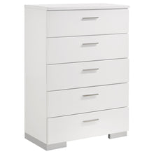 Load image into Gallery viewer, Dulcey - 5 Drawer Bedroom Chest - White
