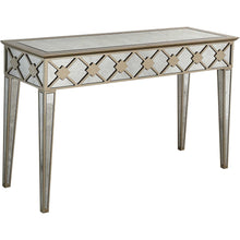 Load image into Gallery viewer, Mirrored Glass Console Table - Gold And Silver
