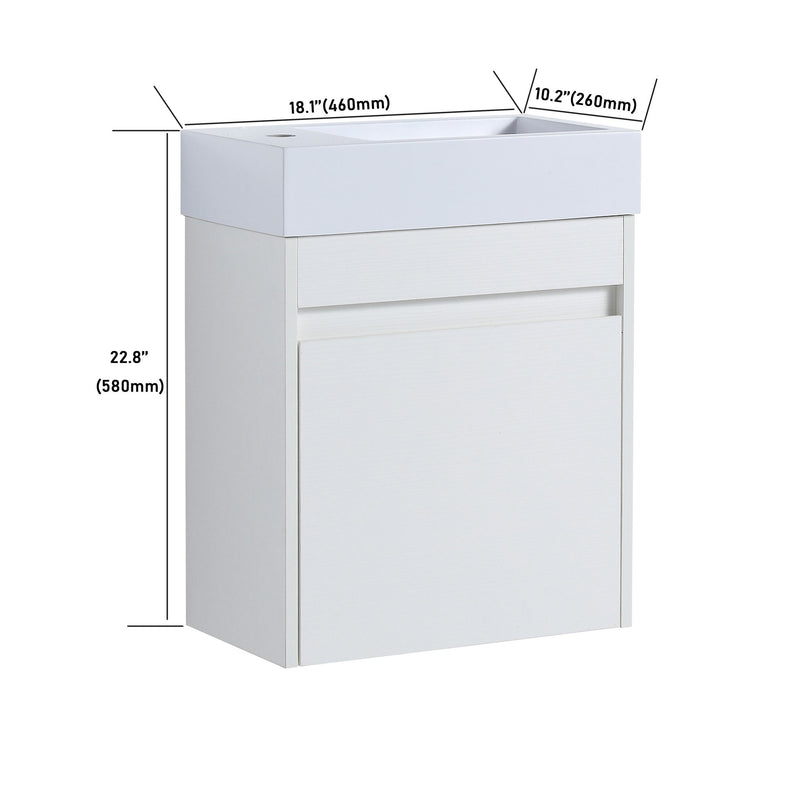 Sink Floating Bathroom Vanity With Soft Close Cabinet Door