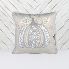 Load image into Gallery viewer, Lace Embroidered Pumpkin Throw Pillow - Natural
