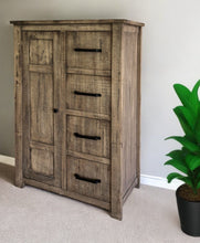 Load image into Gallery viewer, Solid Wood, Four Drawer Chest - Brown
