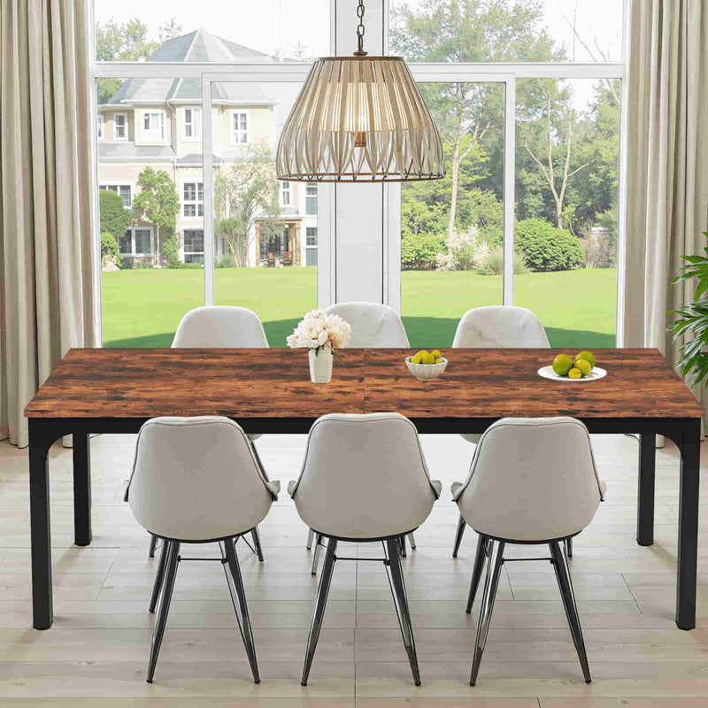 46" Solid Wood Dining Room Table - Brown