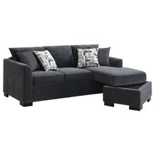Load image into Gallery viewer, Pacheco - Upholstered Sleeper Sectional Chaise Sofa With Pocket Coils And Reversible Cushions - Dark Gray
