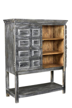 Load image into Gallery viewer, Solid Wood Two Door Accent Cabinet - Distressed Wash Dark Gray
