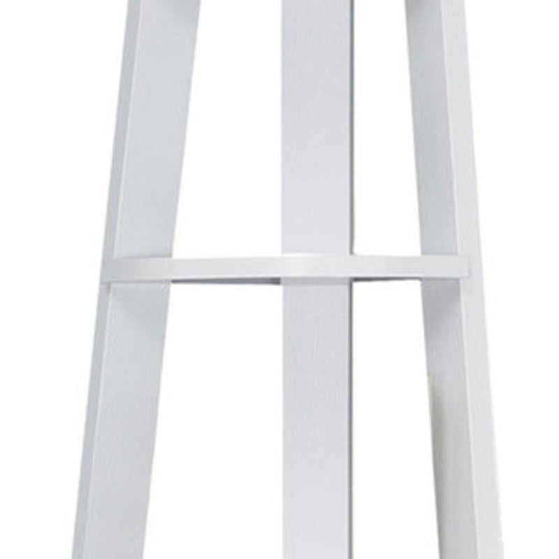 Five Tier Corner Bookcase - White