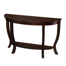 Load image into Gallery viewer, Half Circle Console Table With Storage - Brown
