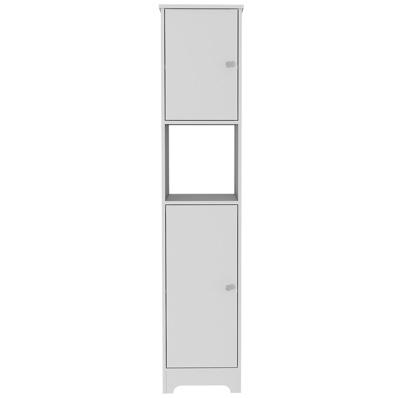 Wood Accent Cabinet With Two Doors (477659) - White