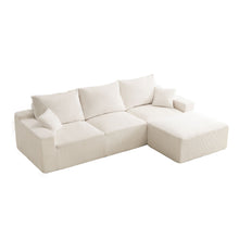 Load image into Gallery viewer, L Shaped Sectional Sofa, Full Compression 3 Seater Cloud Couch With Chaise
