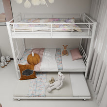 Load image into Gallery viewer, Bunk Bed For Kids, Convertible Frame With Ladders &amp; Guardrail

