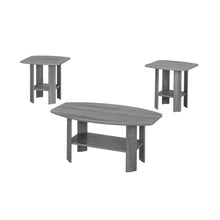 Load image into Gallery viewer, 36" Coffee Table With Shelf (Set of 3) - Gray
