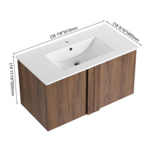 Load image into Gallery viewer, Floating Bathroom Vanity With Sink Combo
