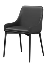 Load image into Gallery viewer, Upholstered Dining Side Chairs Metal (Set of 2) - Black
