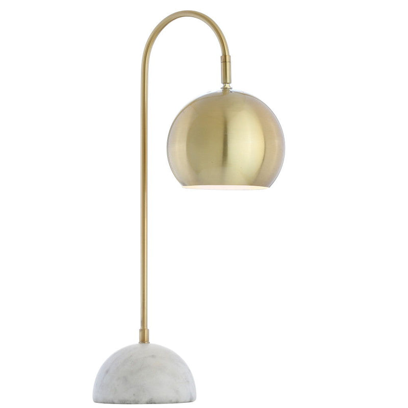 Novelty Table Lamp LED With Globe Shade - Brass